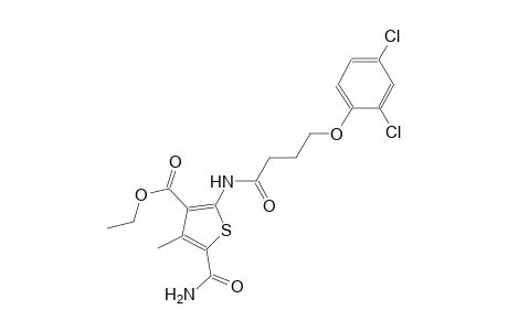 ethyl 5-(aminocarbonyl)-2-{[4-(2,4-dichlorophenoxy)butanoyl]amino}-4-methyl-3-thiophenecarboxylate