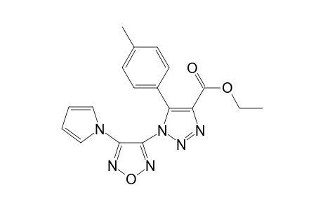 5-(4-Methylphenyl)-1-[4-(1-pyrrolyl)-1,2,5-oxadiazol-3-yl]-4-triazolecarboxylic acid ethyl ester