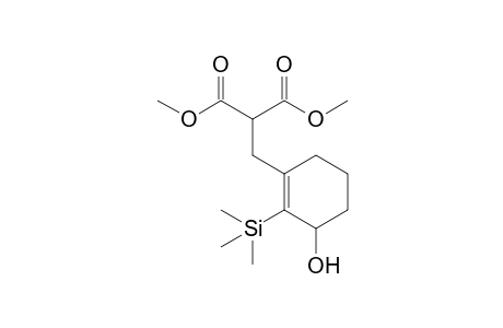 2-[(3-hydroxy-2-trimethylsilyl-1-cyclohexenyl)methyl]propanedioic acid dimethyl ester