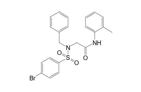 acetamide, 2-[[(4-bromophenyl)sulfonyl](phenylmethyl)amino]-N-(2-methylphenyl)-