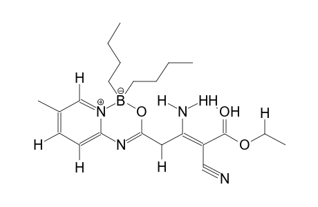 4-[N-(5-METHYLPYRID-2-YL)CARBAMOYL]-3-AMINO-2-CYANOBUTEN-2-OIC ACID,ETHYL ESTER, DIBUTYLBORYL CHELATE (ISOMER 2)