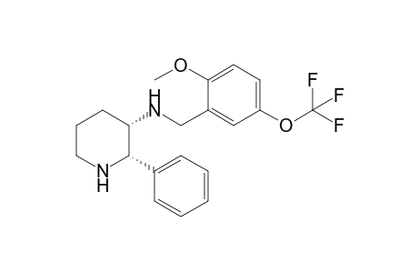 (2S,3S)-N-[[2-methoxy-5-(trifluoromethoxy)phenyl]methyl]-2-phenyl-3-piperidinamine