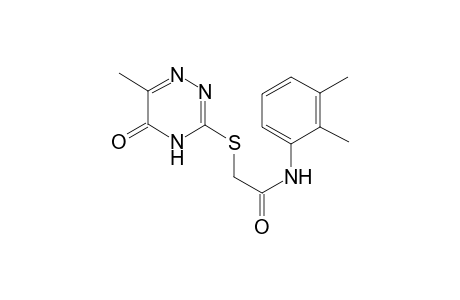 N-(2,3-dimethylphenyl)-2-[(5-keto-6-methyl-2H-1,2,4-triazin-3-yl)thio]acetamide