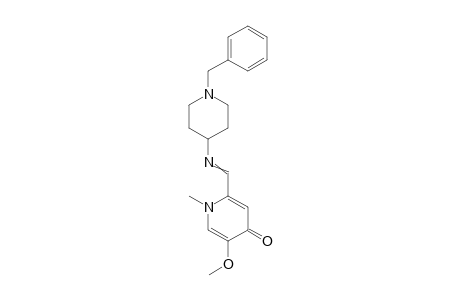 5-(Methoxy)-2-((1-benzylpiperidin-4-ylimino)methyl)-1-methylpyridin-4(1H)-one