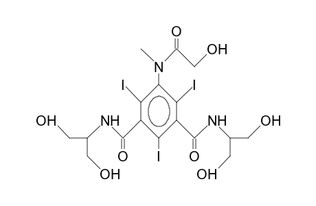 N,N'-BIS-(1,3-DIHYDROXY-2-PROPYL)-5-[(N-METHYL)-HYDROXYACETAMIDO]-2,4,6-TRIIODOISOPHTHALDIAMIDE