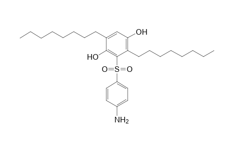 1,4-Benzenediol, 3-[(4-aminophenyl)sulfonyl]-2,5-dioctyl-