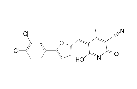 (5Z)-5-[[5-(3,4-dichlorophenyl)-2-furanyl]methylidene]-4-methyl-2,6-dioxo-3-pyridinecarbonitrile