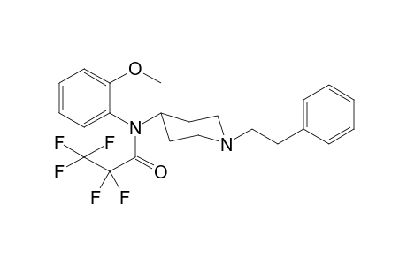 2,2,3,3,3-Pentafluoro-N-(2-methoxyphenyl)-N-(1-(2-phenylethyl)piperidin-4-yl)propanamide