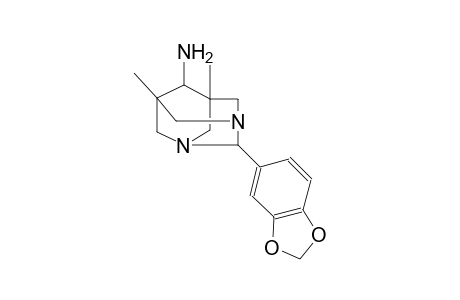 1,3-diazatricyclo[3.3.1.1~3,7~]decan-6-amine, 2-(1,3-benzodioxol-5-yl)-5,7-dimethyl-