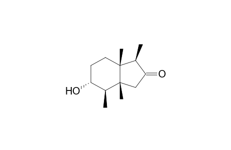 (1.beta.,2.beta.,3.alpha.,6.beta.,7.beta.)-3-Hydroxy-1,2,6,7-tetramethylbicyclo[4.3.0]nonane-8-one