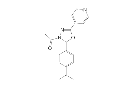 (+/-)-2-(4-ISOPROPYLPHENYL)-3-ACETYL-5-(PYRIDIN-4-YL)-2,3-DIHYDRO-1,3,4-OXADIAZOLE