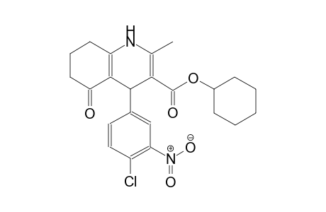 3-quinolinecarboxylic acid, 4-(4-chloro-3-nitrophenyl)-1,4,5,6,7,8-hexahydro-2-methyl-5-oxo-, cyclohexyl ester