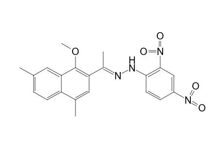 4',7'-DIMETHYL-1'-METHOXY-2'-ACETONAPHTHONE, (2,4-DINITROPHENYL)HYDRAZONE