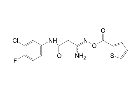3'-chloro-4'-fluoro-o-(2-thenoyl)malonanilamidoxime