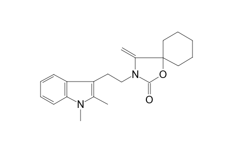 1-oxa-3-azaspiro[4.5]decan-2-one, 3-[2-(1,2-dimethyl-1H-indol-3-yl)ethyl]-4-methylene-