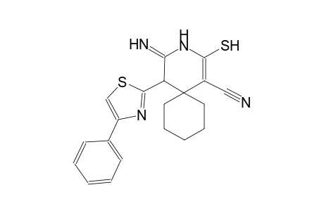 4-Imino-2-mercapto-5-(4-phenyl-thiazol-2-yl)-3-aza-spiro[5.5]undec-1-ene-1-carbonitrile