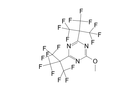 2-Methoxy-4,6-bis[2,2,2-trifluoro-1,1-bis(trifluoromethyl)ethyl]-1,3,5-triazine