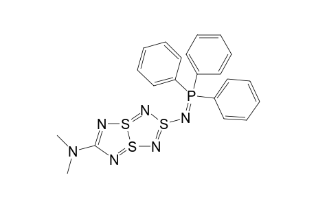 N,N-dimethyl-3-[(triphenyl-lambda5-phosphanylidene)amino]-1lambda4,3lambda4,5lambda4-trithia-2,4,6,8-tetrazabicyclo[3.3.0]octa-1,3,5,7-tetraen-7-amine