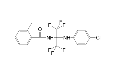 Benzamide, N-[1-[(4-chlorophenyl)amino]-2,2,2-trifluoro-1-(trifluoromethyl)ethyl]-2-methyl-