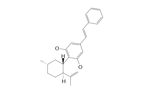 MACHAERIDIOL-A;2-[1S,2S-(1-METHYLETHENYL)-5S-METHYLCYCLOHEXYL]-5-PHENYLETHENYL-1,3-BENZENEDIOL