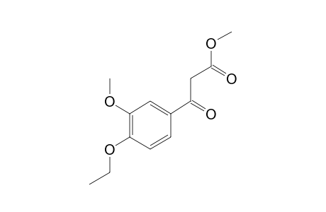 (4-Ethoxy-3-methoxybenzoyl)acetic acid, methyl ester