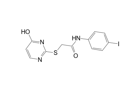 2-[(4-hydroxy-2-pyrimidinyl)sulfanyl]-N-(4-iodophenyl)acetamide