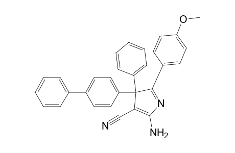 2-Amino-5-(4-methoxyphenyl)-4-phenyl-4-(4-phenylphenyl)-3-pyrrolecarbonitrile