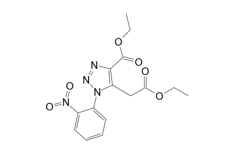 Ethyl 4-(ethoxycarbonyl)-1-(o-nitrophenyl)-1,2,3-triazole-5-acetate