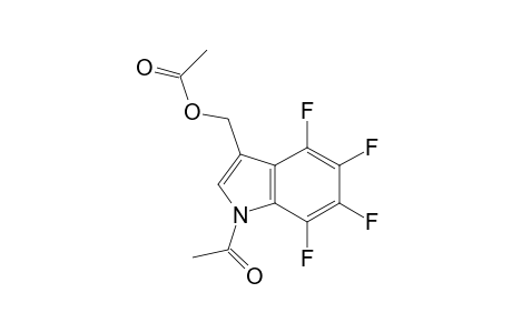 1H-Indole-3-methanol, 1-acetyl-4,5,6,7-tetrafluoro-, acetate (ester)