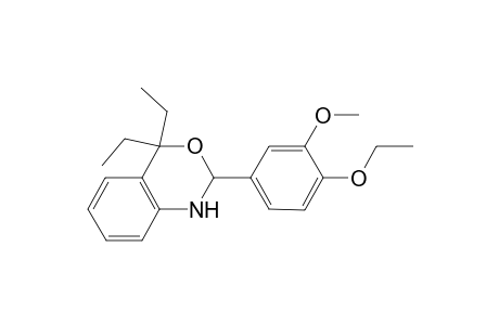 2-(4-Ethoxy-3-methoxy-phenyl)-4,4-diethyl-1,2-dihydro-3,1-benzoxazine