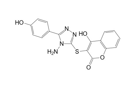 3-((4-Amino-5-(4-hydroxyphenyl)-4H-1,2,4-triazol-3-yl) thio)-4-hydroxy-2H-chromen2-one