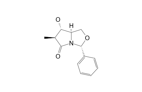 (3R,6S,7S,7aR)-7-hydroxy-6-methyl-3-phenyl-3,6,7,7a-tetrahydro-1H-pyrrolo[1,5-c][1,3]oxazol-5-one