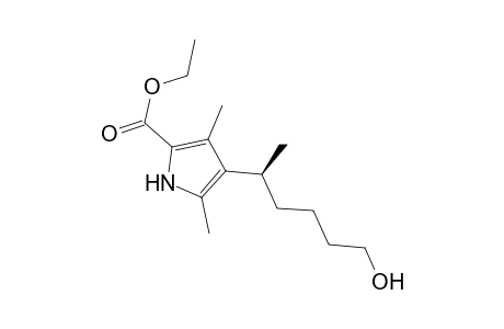 (+)-(S)-5-(2,4-Dimethyl-5-(ethoxycarbonyl)-1H-pyrrol-3-yl)hexanol