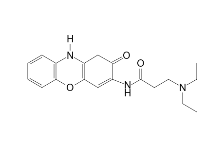 3-(3-diethylaminopropionamido)-2[1H(or3H)]phenoxazinone