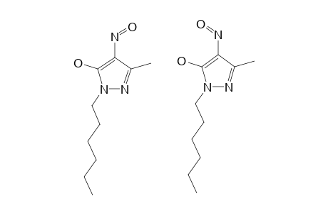 1-N-Hexyl-3-methyl-4-nitroso-5-pyrazolone;oh-tautomer