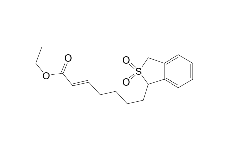 Ethyl (E)-7-(1,3-dihydrobenzo(c)thien-1-yl)-2-heptenoate S,S-dioxide