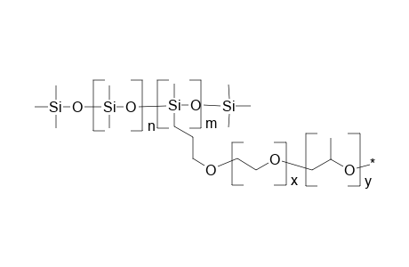 Poly(Dimethylsiloxane)-g-poly(oxyethylene)-beta-poly(oxypropylene)