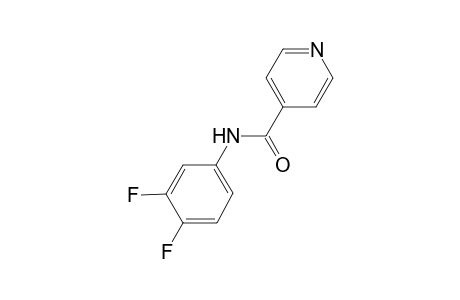 N-(3,4-difluorophenyl)isonicotinamide