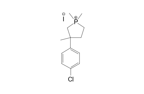 3-(PARA-CHLOROPHENYL)-1,1,3-TRIMETHYL-PHOSPHOLANE-IODIDE