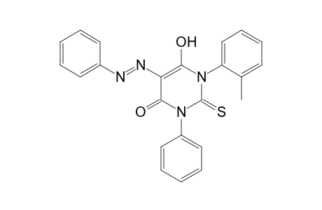 4-hydroxy-1-phenyl-5-(phenylazo)-2-thio-3-o-tolyluracil