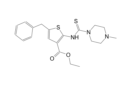 ethyl 5-benzyl-2-{[(4-methyl-1-piperazinyl)carbothioyl]amino}-3-thiophenecarboxylate