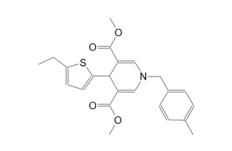 3,5-pyridinedicarboxylic acid, 4-(5-ethyl-2-thienyl)-1,4-dihydro-1-[(4-methylphenyl)methyl]-, dimethyl ester