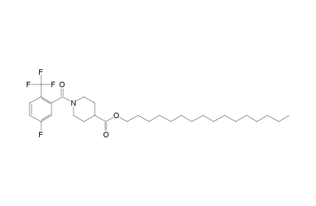 Isonipecotic acid, N-(3-fluoro-6-trifluoromethylbenzoyl)-, hexadecyl ester