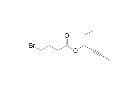 4-Bromobutanoic acid, hex-4-yn-3-yl ester