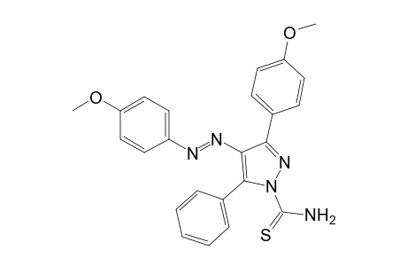 3-(p-Methoxyphenyl)-4-[(p-methoxyphenyl)azo]-5-phenylthiopyrazole-1-carboxamide