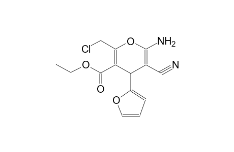 2-AMINO-5-ETHOXYCARBONYL-4-(2-FURYL)-6-CHLOROMETHYL-3-CYANO-4H-PYRAN