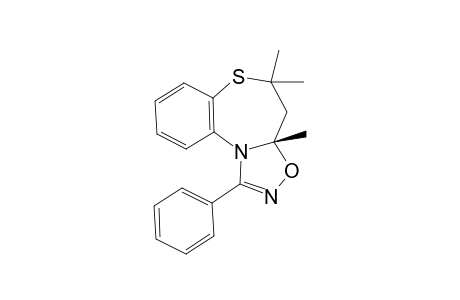 3A,4-DIHYDRO-1-PHENYL-3A,5,5-TRIMETHYL-5H-[1,2,4]-OXADIAZOLO-[5,4-D]-[1,5]-BENZOTHIAZEPINE