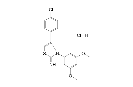 4-(p-chlorophenyl)-3-(3,5-dimethoxyphenyl)-2-imino-4-thiazoline, monohydrochloride