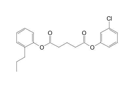 Glutaric acid, 3-chlorophenyl 2-propylphenyl ester