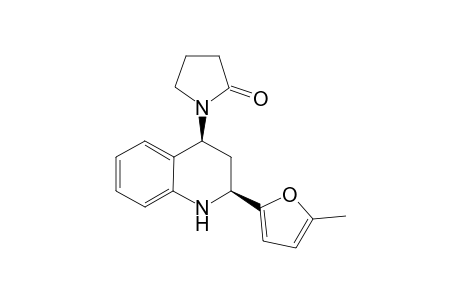 (2S*,4S*)-1,2,3,4-Tetrahydro-2-(5'-methyl-2'-furyl)-4-(2-oxopyrrodinyl)quinoline